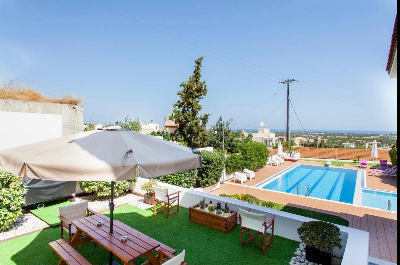 Artemis Luxury Villa - Hersonissos Private Pool Oasis Eksteriør bilde